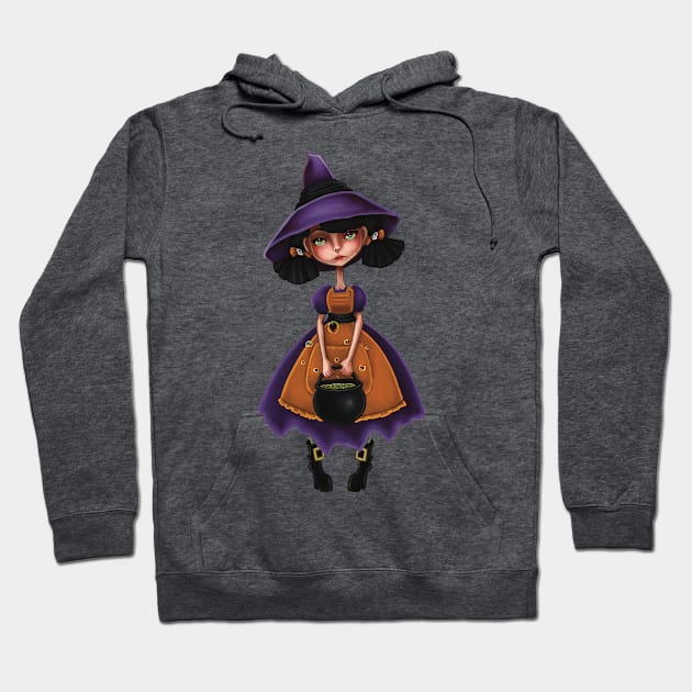 Lil Witch's Cauldron Halloween Hoodie by thewickedmrshicks